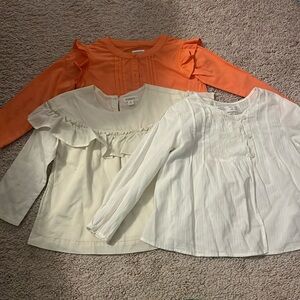 Lot of 3 Baby Girls long sleeve shirts